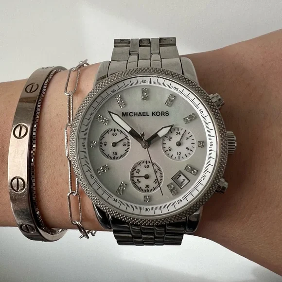 Michael Kors | Accessories | Michael Kors Ritz Silvertone  display picture 2